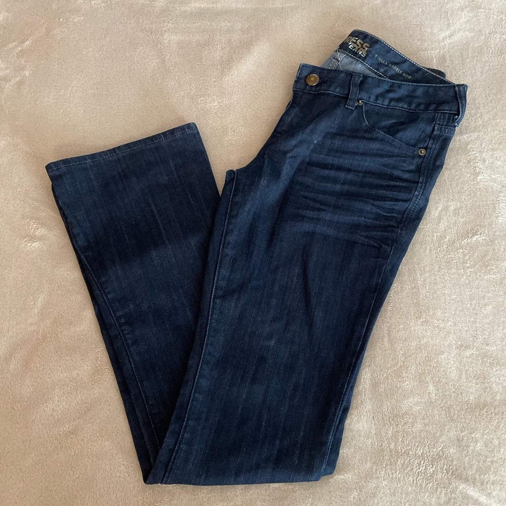 Express Denim “Stella Barely Boot” Blue Jeans - Size 4R